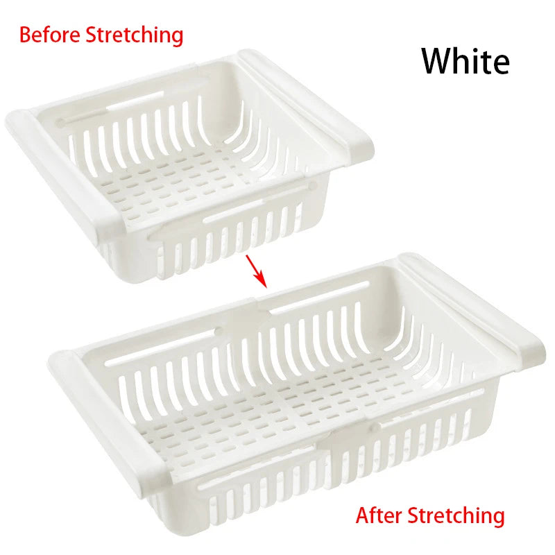 Hanging Fridge Organizer — Egg & Fruit Drawer Basket with Shelf