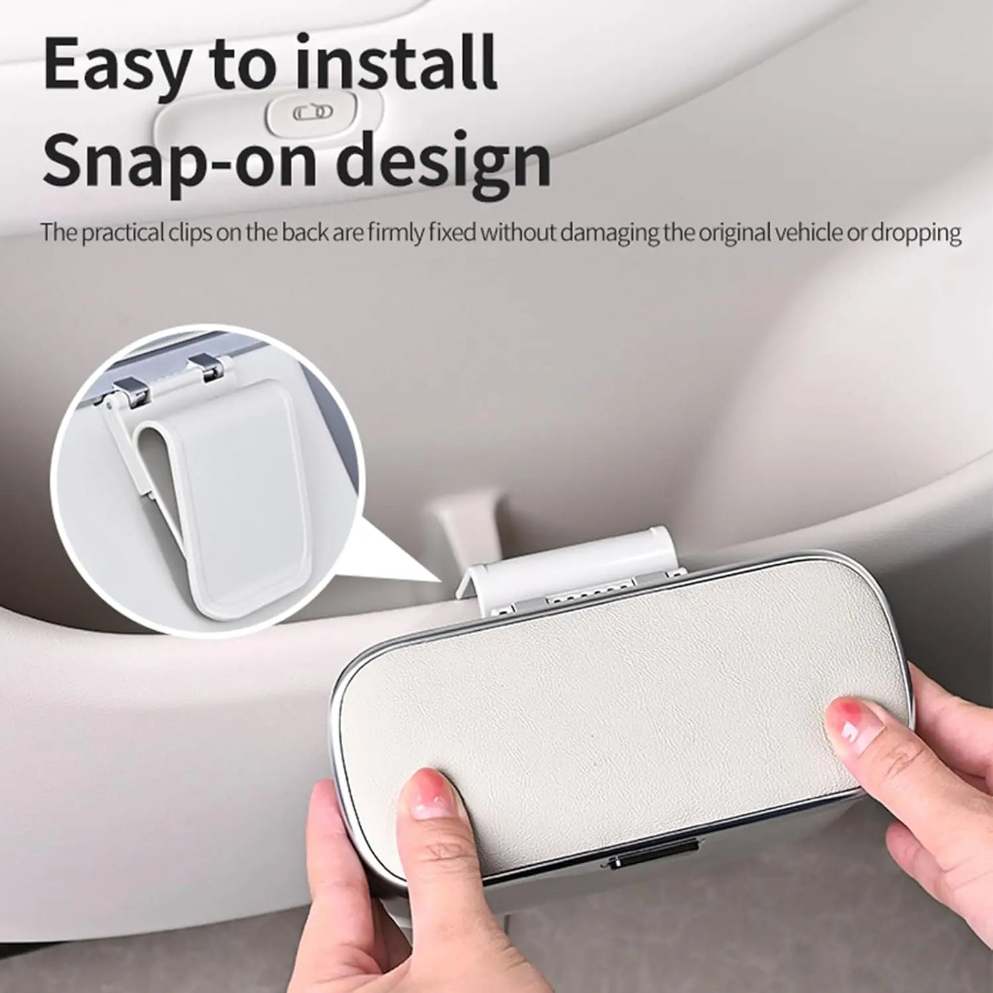 Leakproof Car Trash Can with Lid — Waterproof Auto Garbage Bin for Back Seat & Door