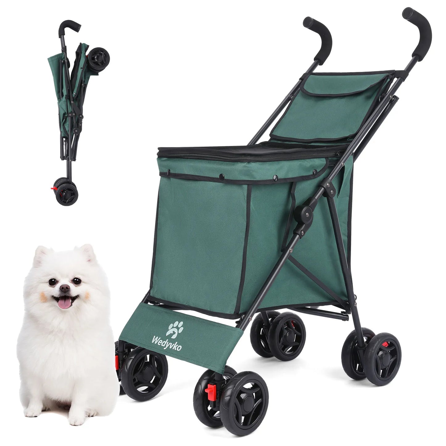 Multifunctional Folding Cart — Portable Market Trolley, Pet Stroller & Picnic Bag Carrier