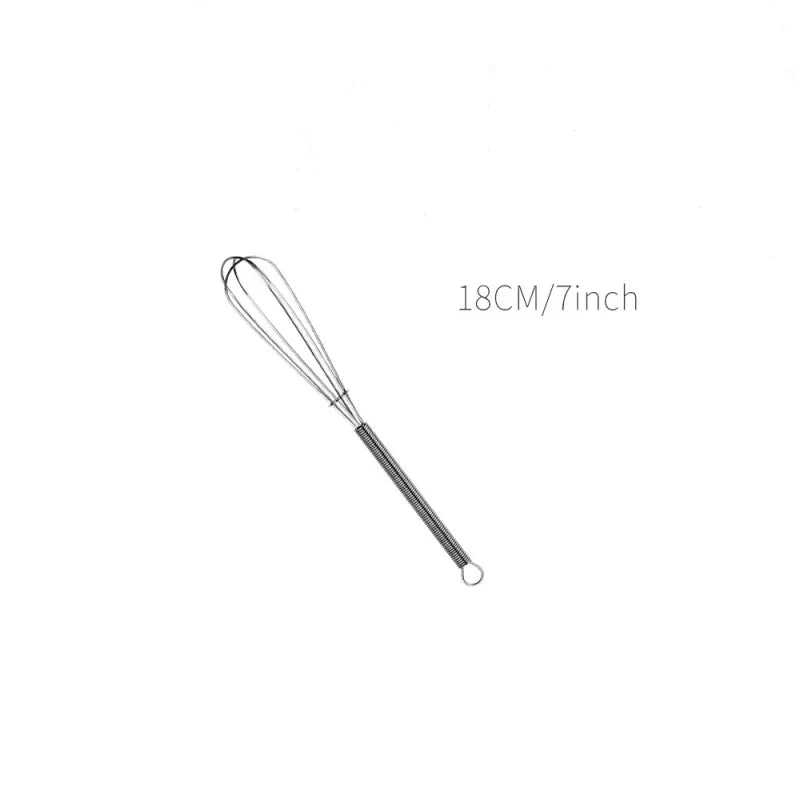 Rotary Manual Egg Beater — Stainless Steel Hand Whisk Mixer