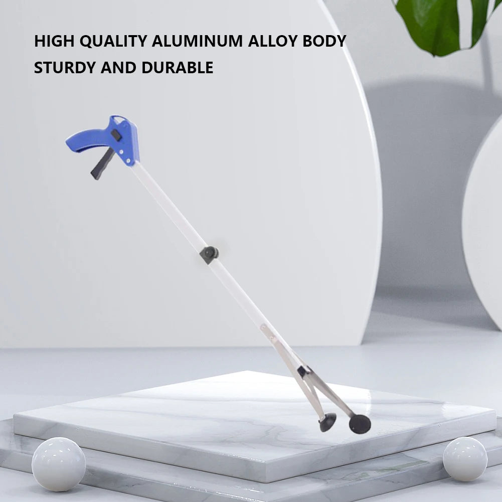 80cm Foldable Garbage Picker Gripper — 360° Rotating Reacher Grabber Tool