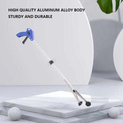 80cm Foldable Garbage Picker Gripper — 360° Rotating Reacher Grabber Tool