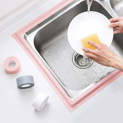 Waterproof Bathroom Sealing Tape — PVC Adhesive Caulk Strip for Sink, Bathtub & Kitchen