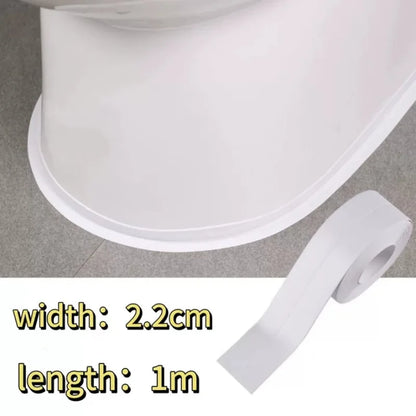 Waterproof Bathroom Sealing Tape — PVC Adhesive Caulk Strip for Sink, Bathtub & Kitchen
