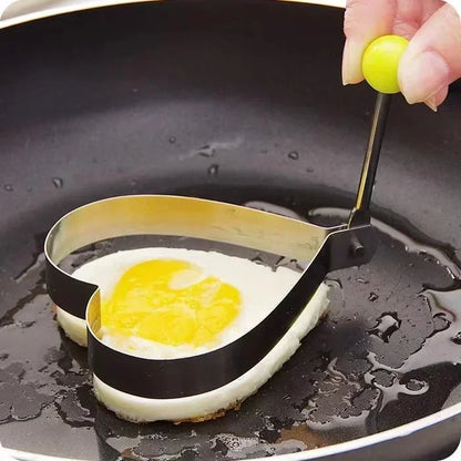 Stainless Steel Egg & Omelette Mold Set — Fun Shapes for Pancakes & Fried Eggs