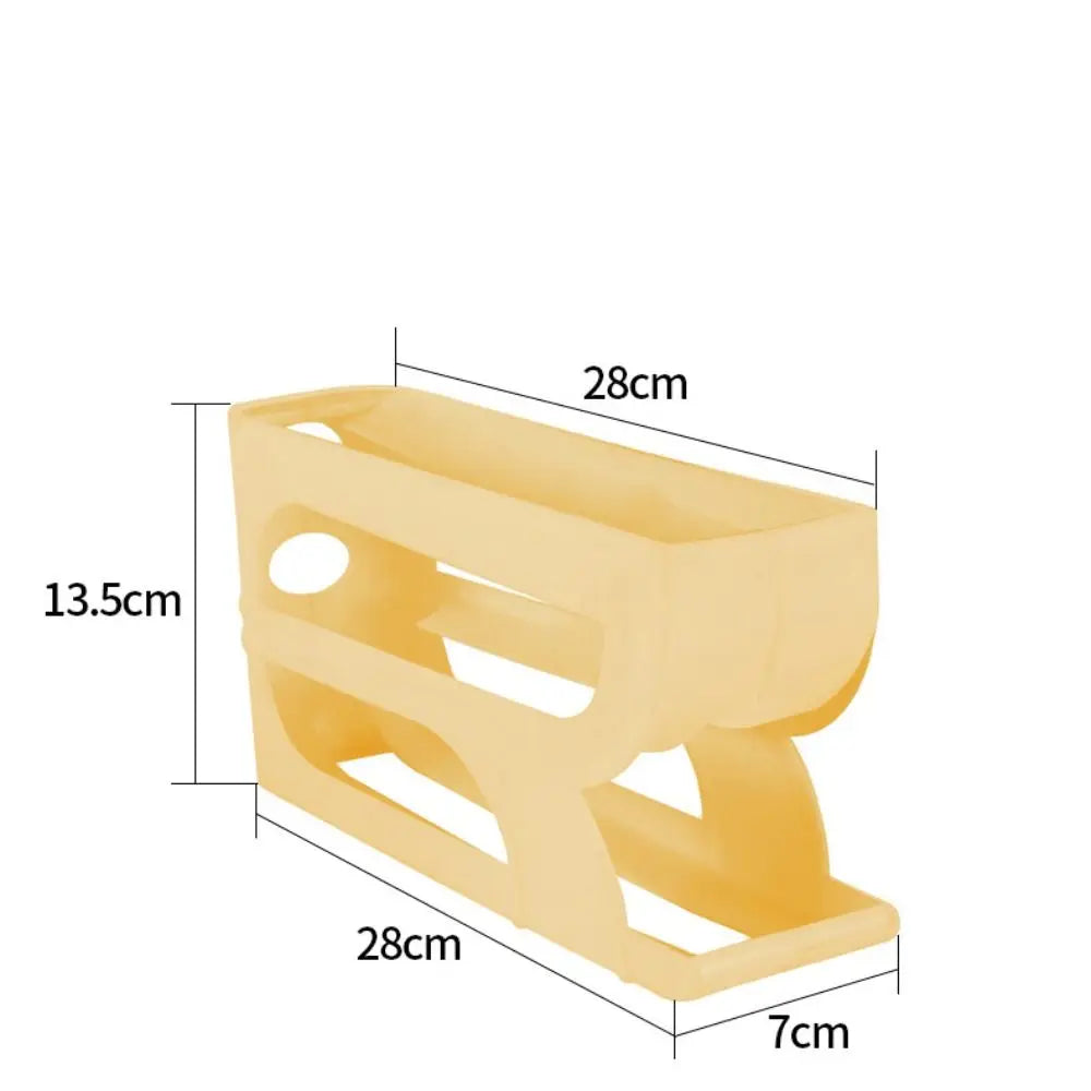 Automatic Egg Roller Organizer Rack — 3 & 4 Layer | Space-Saving Fridge Egg Holder
