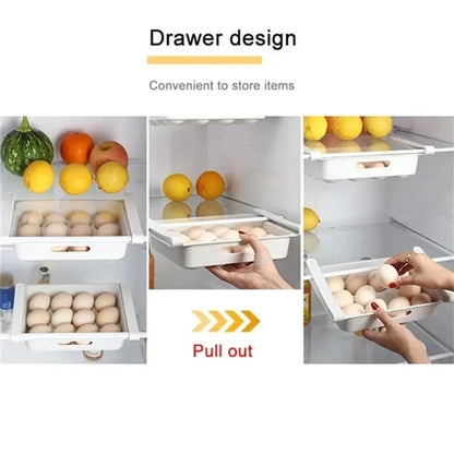 Reversible Egg Storage Box — Fridge Side Door Organizer Tray