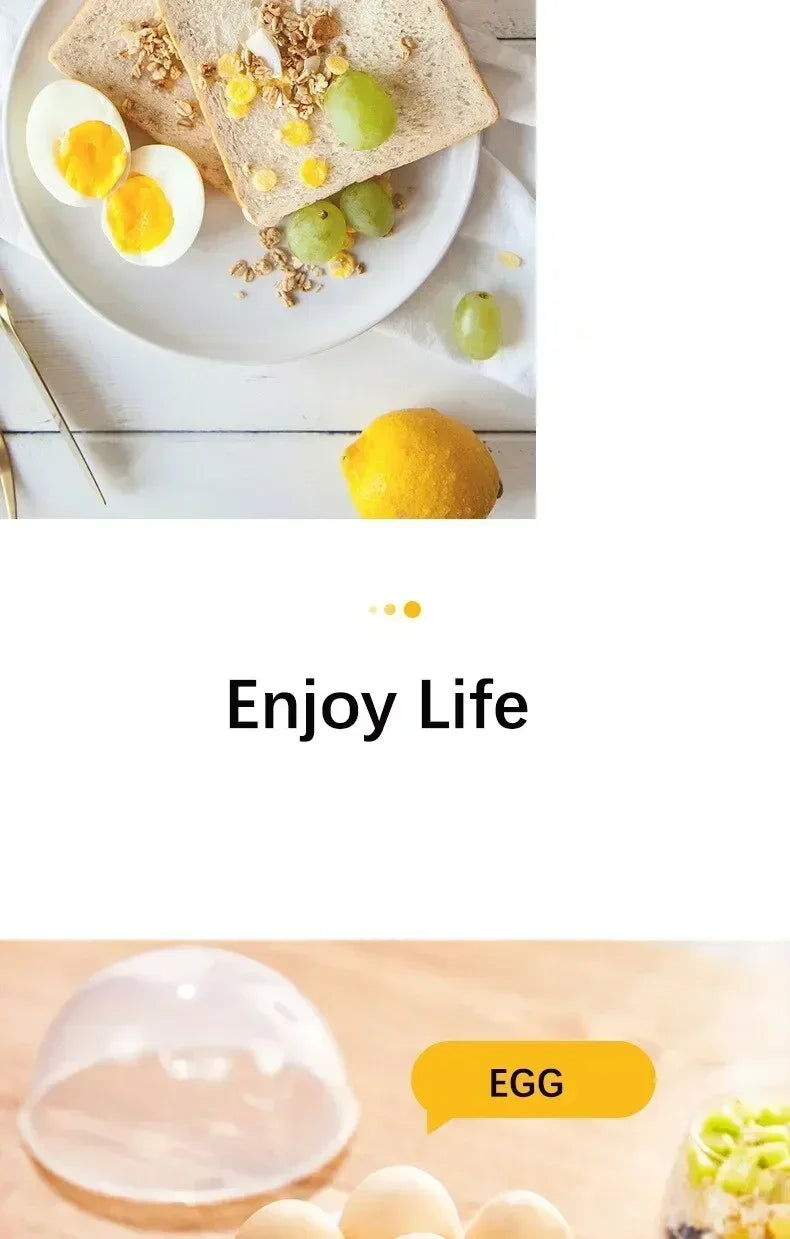 Double Layer Electric Egg Cooker & Steamer — Boil, Poach & Steam Eggs and Veggies