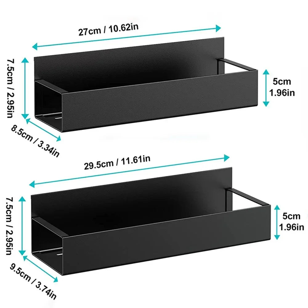 Refrigerator Magnetic Spice Rack — Side Storage Hanging Basket & Space-Saving Kitchen Organizer