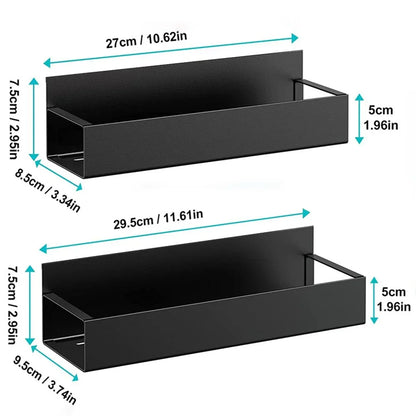 Refrigerator Magnetic Spice Rack — Side Storage Hanging Basket & Space-Saving Kitchen Organizer