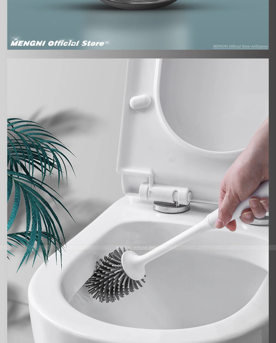 Silicone Toilet Brush & Holder – The Bathroom Glow-Up You Need