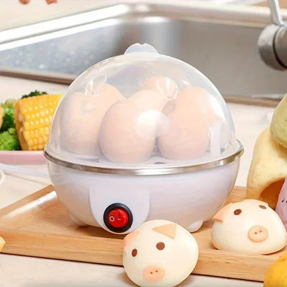 Mini Electric Egg Cooker — Single Egg Boiler & Rapid Breakfast Steamer