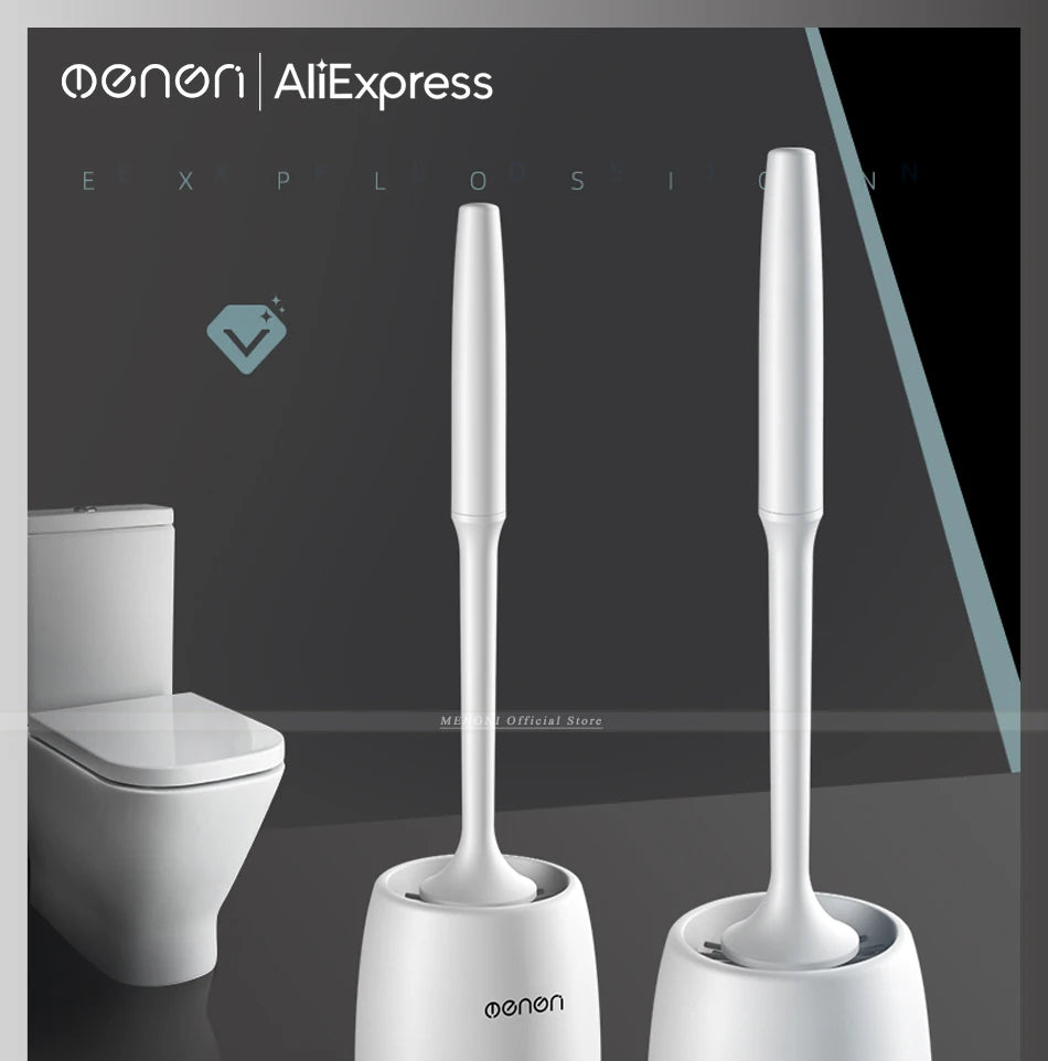 Silicone Toilet Brush & Holder – The Bathroom Glow-Up You Need