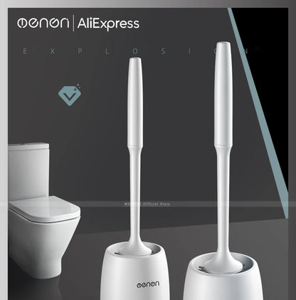 Silicone Toilet Brush & Holder – The Bathroom Glow-Up You Need