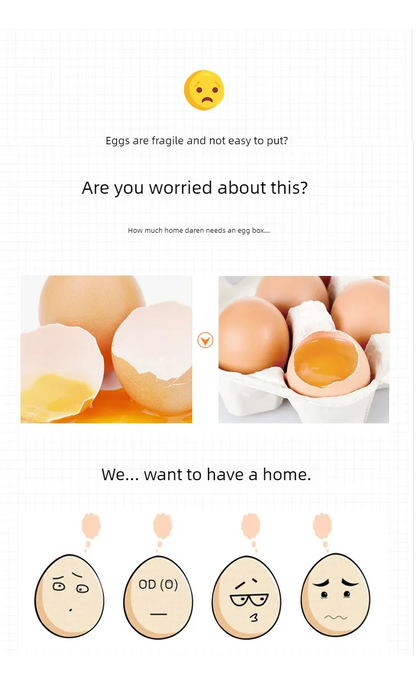 Drawer-Style Refrigerator Egg Organizer — Double Layer, 32 Compartments