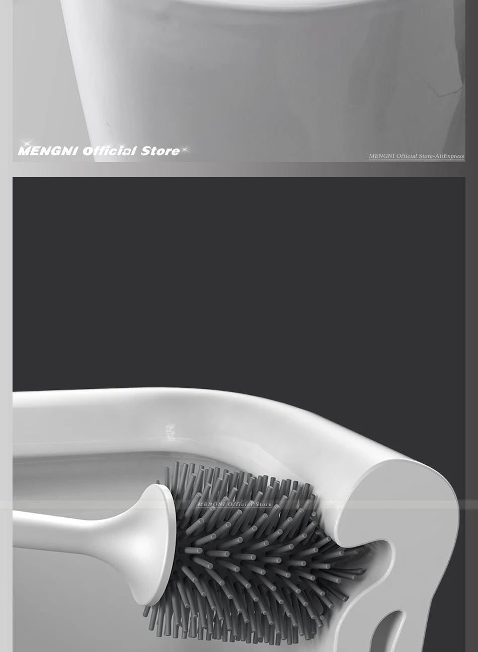 Silicone Toilet Brush & Holder – The Bathroom Glow-Up You Need