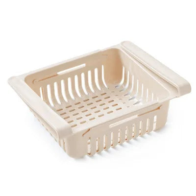 Hanging Fridge Organizer — Egg & Fruit Drawer Basket with Shelf