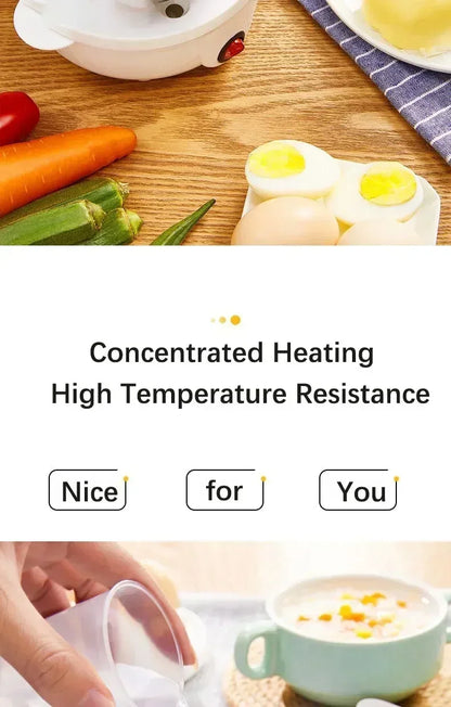 Double Layer Electric Egg Cooker & Steamer — Boil, Poach & Steam Eggs and Veggies