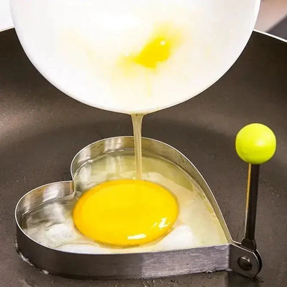 Stainless Steel Egg & Omelette Mold Set — Fun Shapes for Pancakes & Fried Eggs