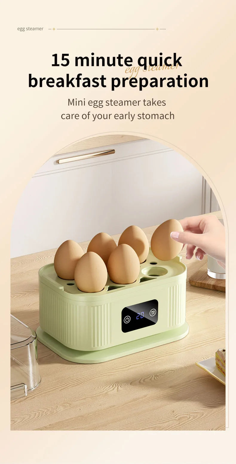 TINSOL 200W Multifunctional Electric Egg Cooker — Smart Steamer with Timer