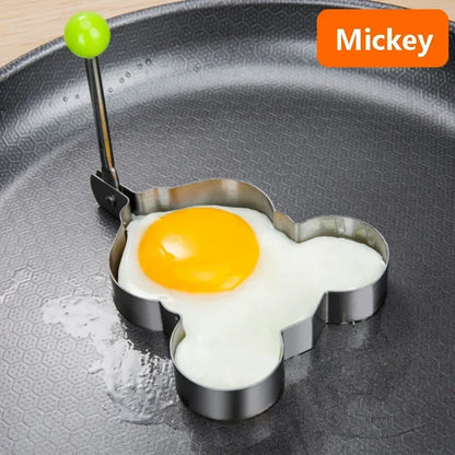 Stainless Steel Egg & Omelette Mold Set — Fun Shapes for Pancakes & Fried Eggs