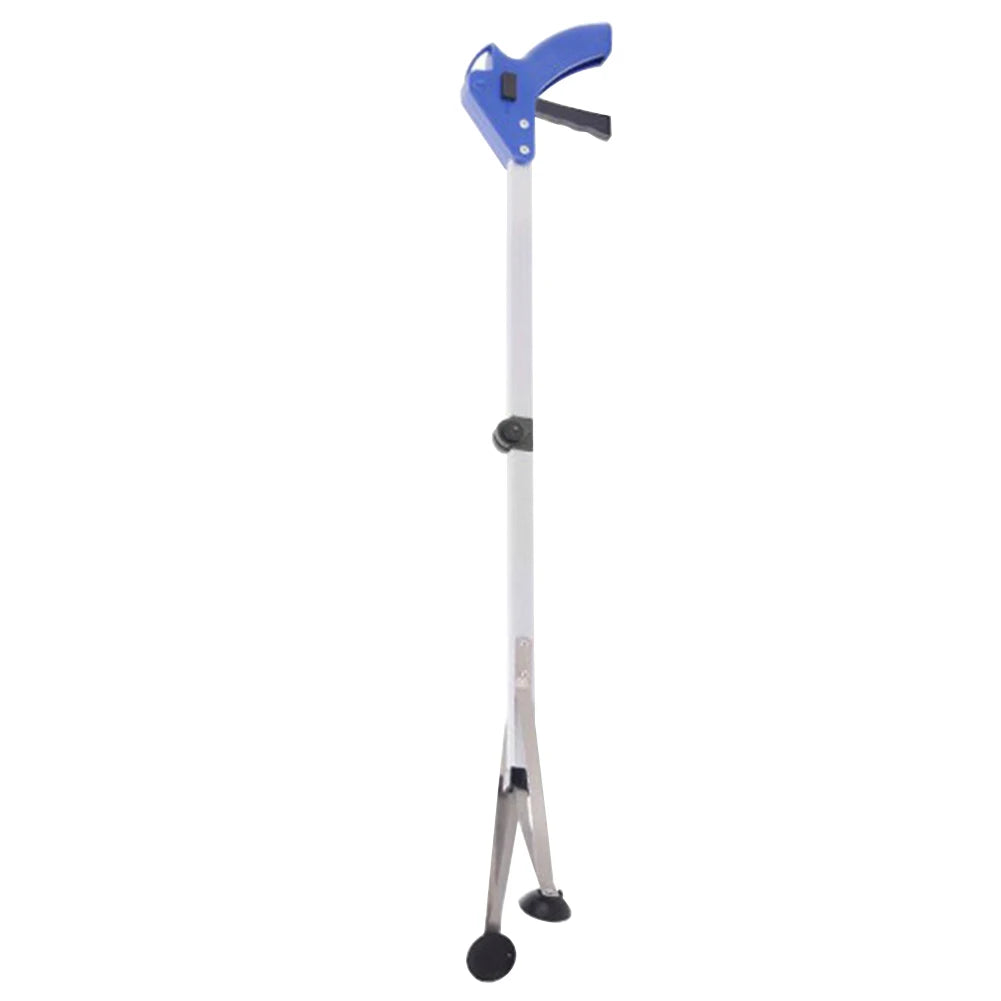 80cm Foldable Garbage Picker Gripper — 360° Rotating Reacher Grabber Tool