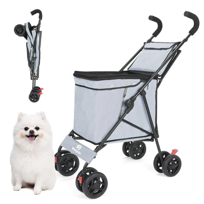 Multifunctional Folding Cart — Portable Market Trolley, Pet Stroller & Picnic Bag Carrier