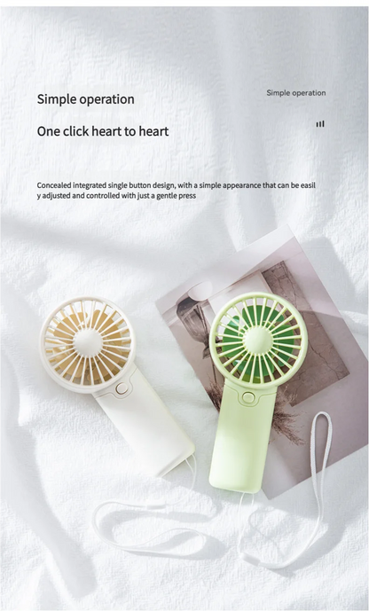 Mini Handheld Fan – Portable Personal Cooler for Summer