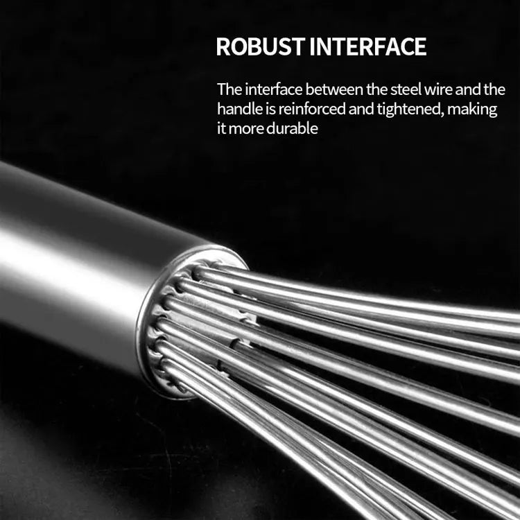 Stainless Steel Manual Egg Beater — Hand Whisk for Baking & Cooking