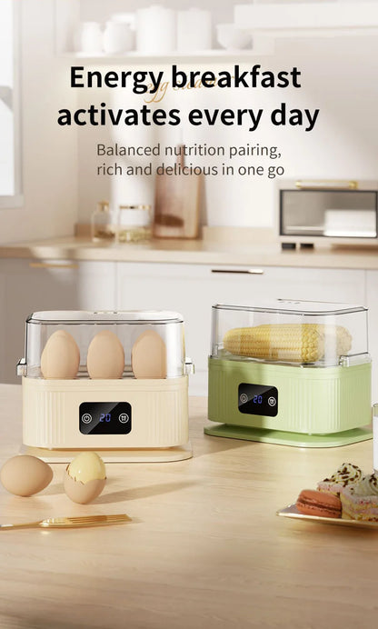 TINSOL 200W Multifunctional Electric Egg Cooker — Smart Steamer with Timer