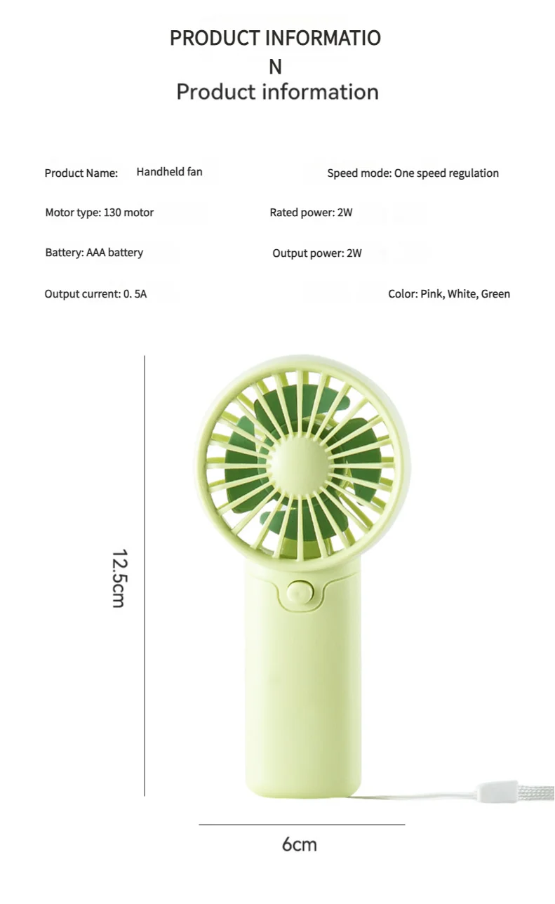 Mini Handheld Fan – Portable Personal Cooler for Summer