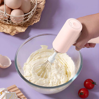 Wireless Electric Egg Beater — Handheld Food Mixer with 3 Speed Settings