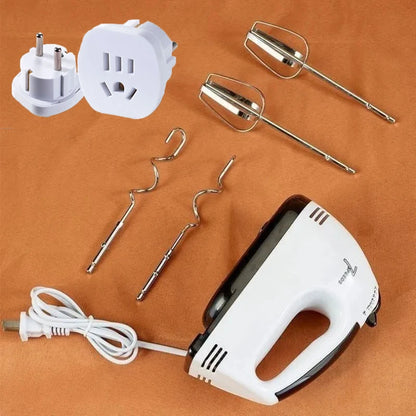 Rechargeable Electric Hand Mixer | 7-Speed Double Whisk