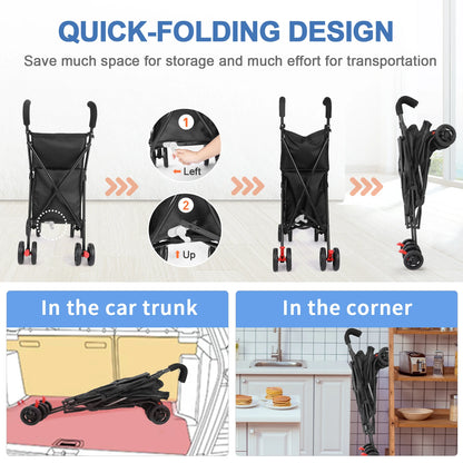 Multifunctional Folding Cart — Portable Market Trolley, Pet Stroller & Picnic Bag Carrier