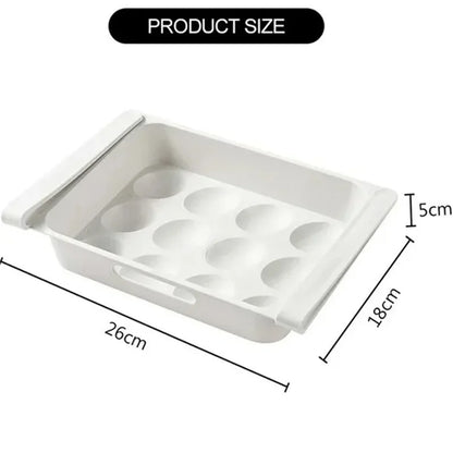 Reversible Egg Storage Box — Fridge Side Door Organizer Tray
