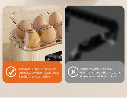 TINSOL 200W Multifunctional Electric Egg Cooker — Smart Steamer with Timer