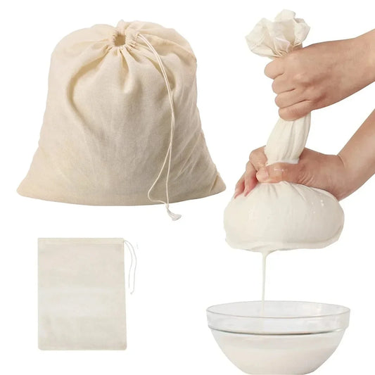 Cotton Gauze Filter Cloth — Reusable Cheesecloth for Tofu, Cheese, Butter, Milk & Coffee