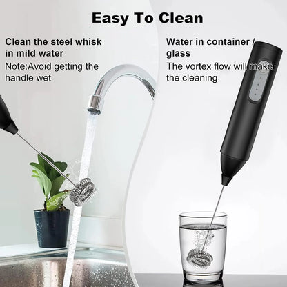 Mini Milk Frother — USB Rechargeable 3-Speed Electric Foam Maker & Coffee Whisk