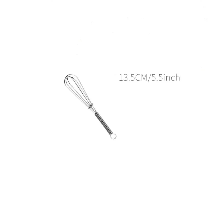 Rotary Manual Egg Beater — Stainless Steel Hand Whisk Mixer