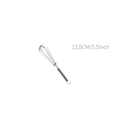 Rotary Manual Egg Beater — Stainless Steel Hand Whisk Mixer