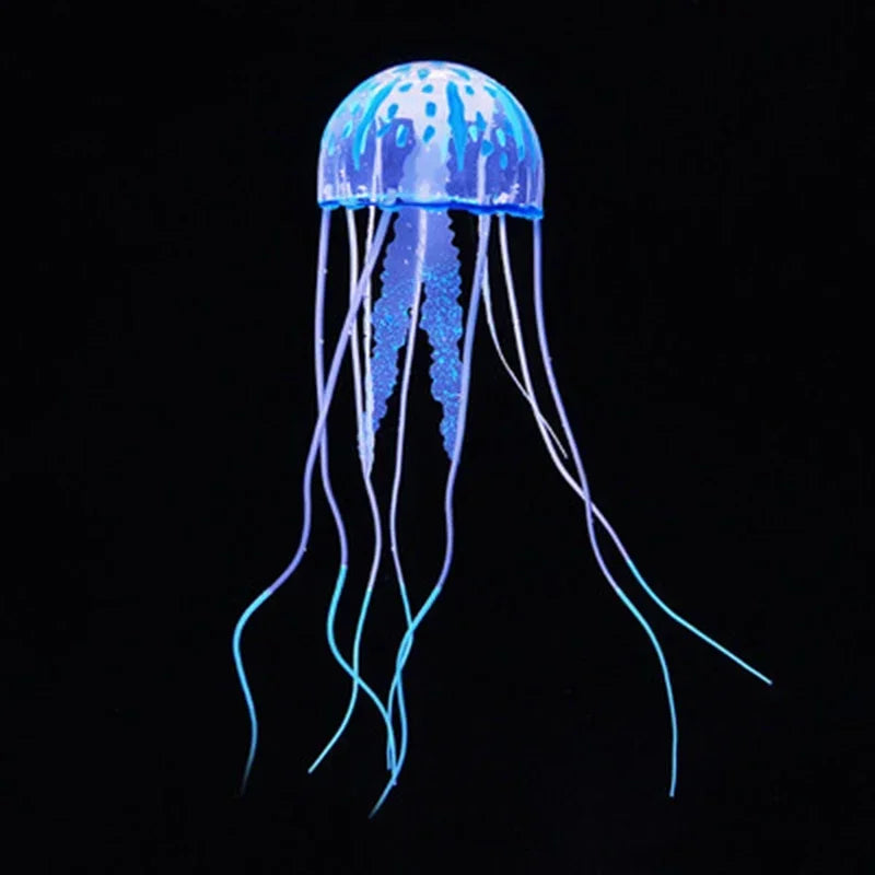 Artificial Glow Jellyfish Aquarium Decoration — Luminous Fish Tank Ornament