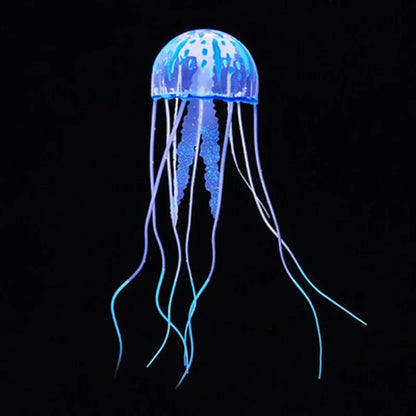 Artificial Glow Jellyfish Aquarium Decoration — Luminous Fish Tank Ornament