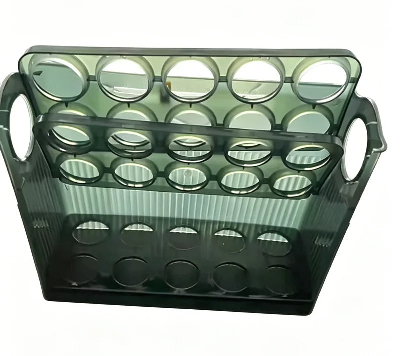 Egg Storage Box with Dispenser — Fresh-Keeping Fridge Organizer