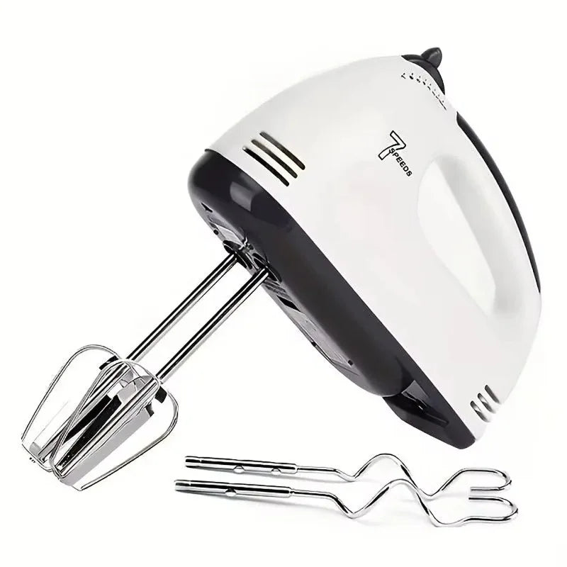 Rechargeable Electric Hand Mixer | 7-Speed Double Whisk