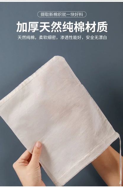 Cotton Gauze Filter Cloth — Reusable Cheesecloth for Tofu, Cheese, Butter, Milk & Coffee