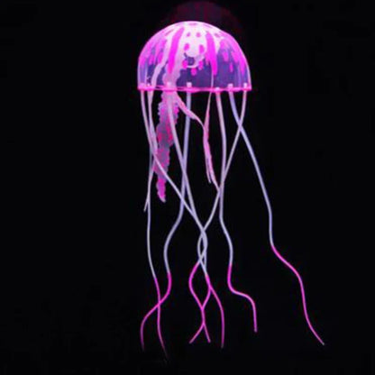 Artificial Glow Jellyfish Aquarium Decoration — Luminous Fish Tank Ornament
