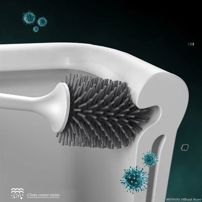 Silicone Toilet Brush & Holder – The Bathroom Glow-Up You Need