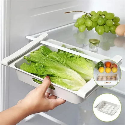 Reversible Egg Storage Box — Fridge Side Door Organizer Tray