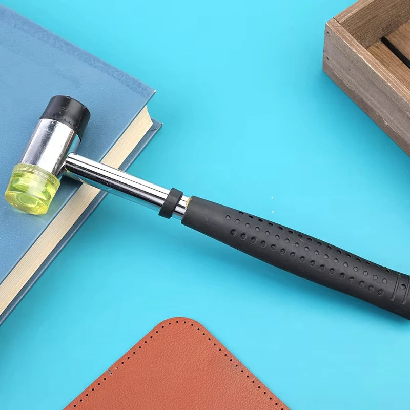 25mm Double Face Soft Rubber Hammer — Multifunctional Mallet for Leather & Installation Work