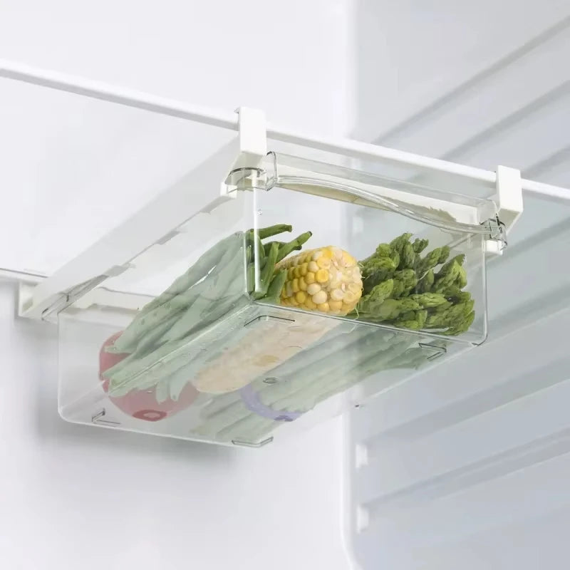 Under-Shelf Fridge Organizer — Egg, Fruit & Fresh Food Storage Rack